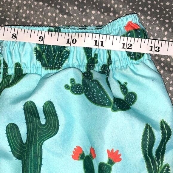 George Cactus Print Swim Shorts Mens S 28-30 Polyester - Picture 7 of 9